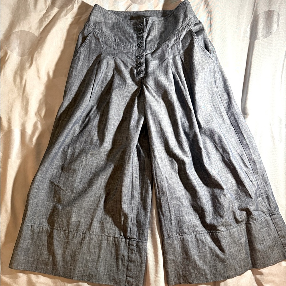 Wayward Fancies Women's Wide Leg Pants - Blue